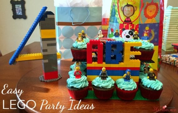 easy lego party ideas display
