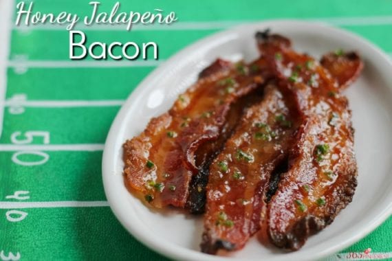 Sweet, smoky and spicy, Honey Jalapeño Bacon is the perfect snack for watching football. It's basically candy with protein.