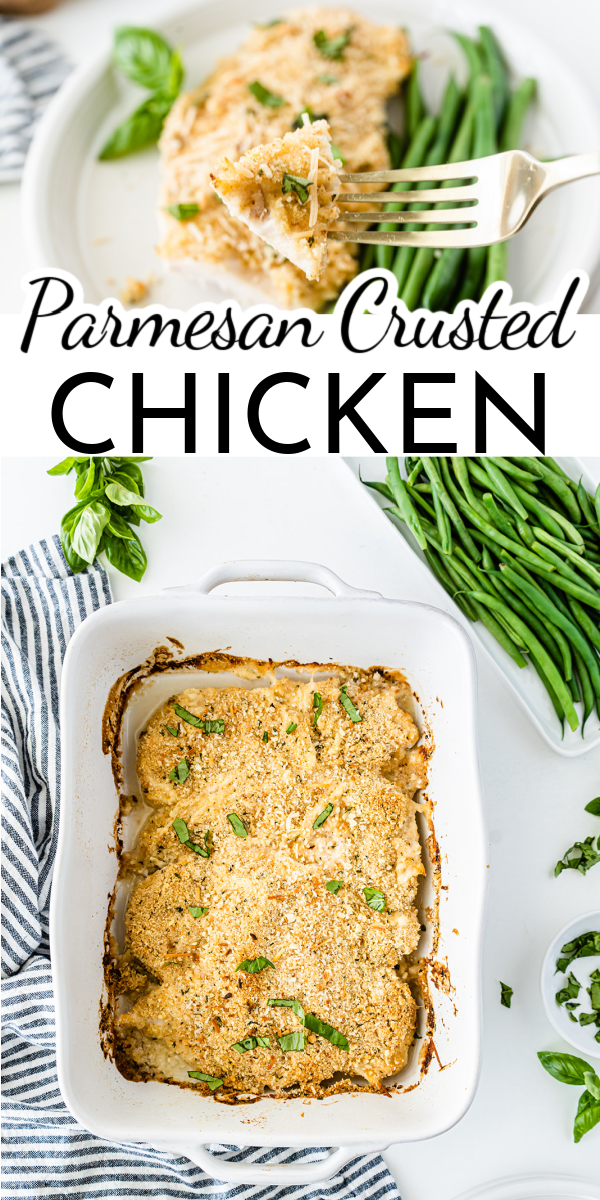 With only five ingredients and a cook time of 20 minutes, Parmesan Crusted Chicken is sure to become a new family favorite! via @nmburk
