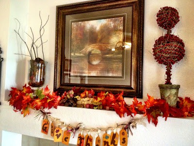 fall picture over a mantle