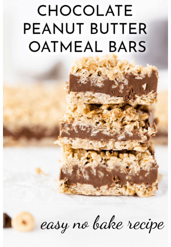 No Bake Chocolate Peanut Butter Oatmeal Bars Simple and Seasonal
