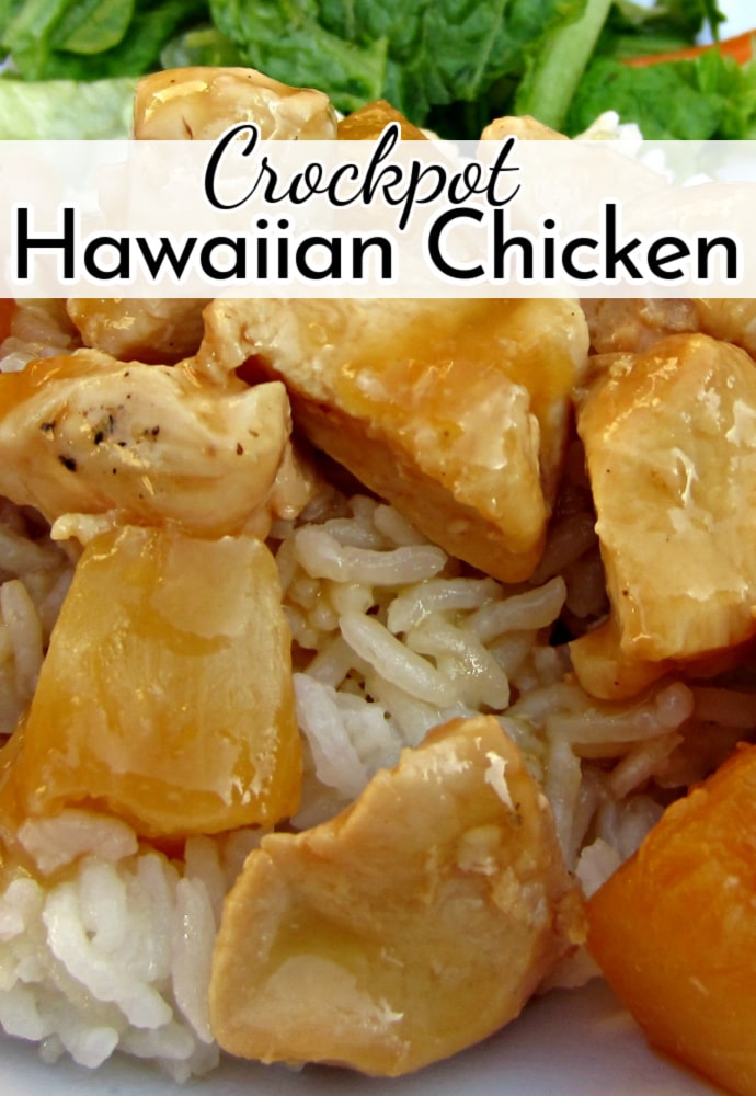 Crock Pot Hawaiian Chicken is tender chicken drenched in a lip-smacking glaze that's made from a combo of sweet pineapple, savory soy sauce, and rich brown sugar. via @nmburk