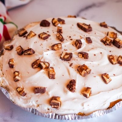 Snickers Pie: easy no bake dessert - Simple and Seasonal