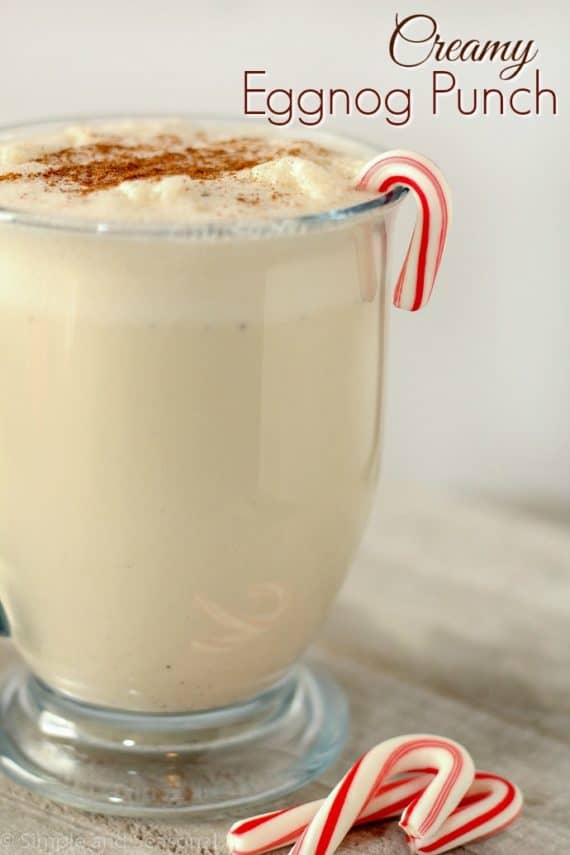 Eggnog Punch kidfriendly Christmas recipe Simple and Seasonal