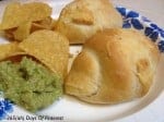 Chicken enchilada puffs