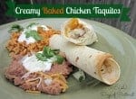 creamy chicken taquitos