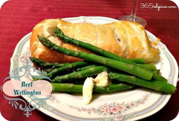 beef wellington on a plate