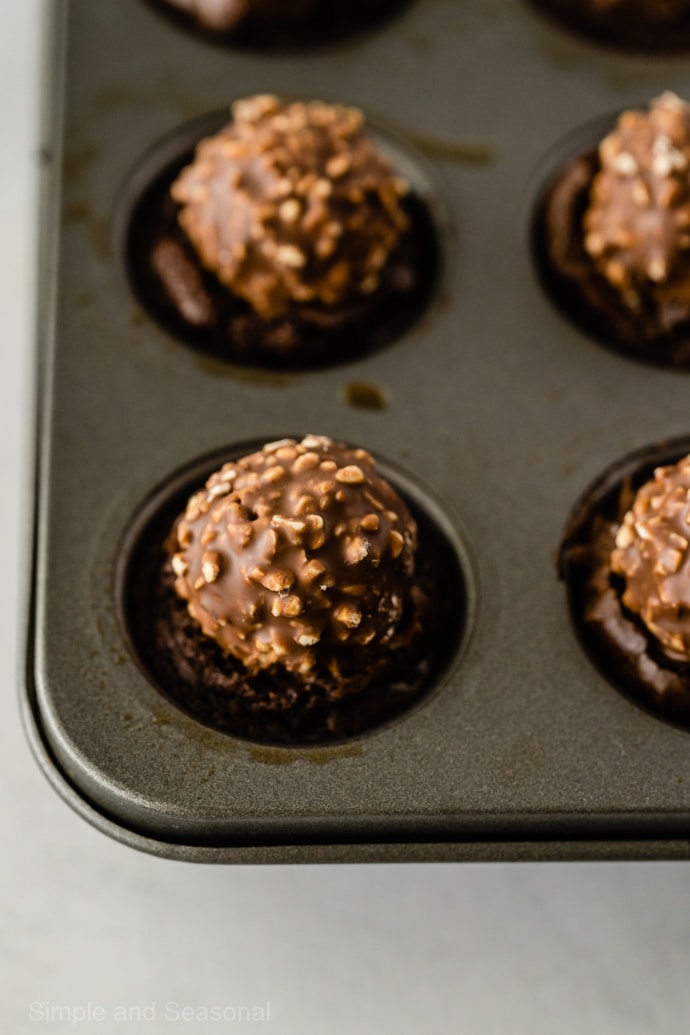 candies pressed into brownie bites