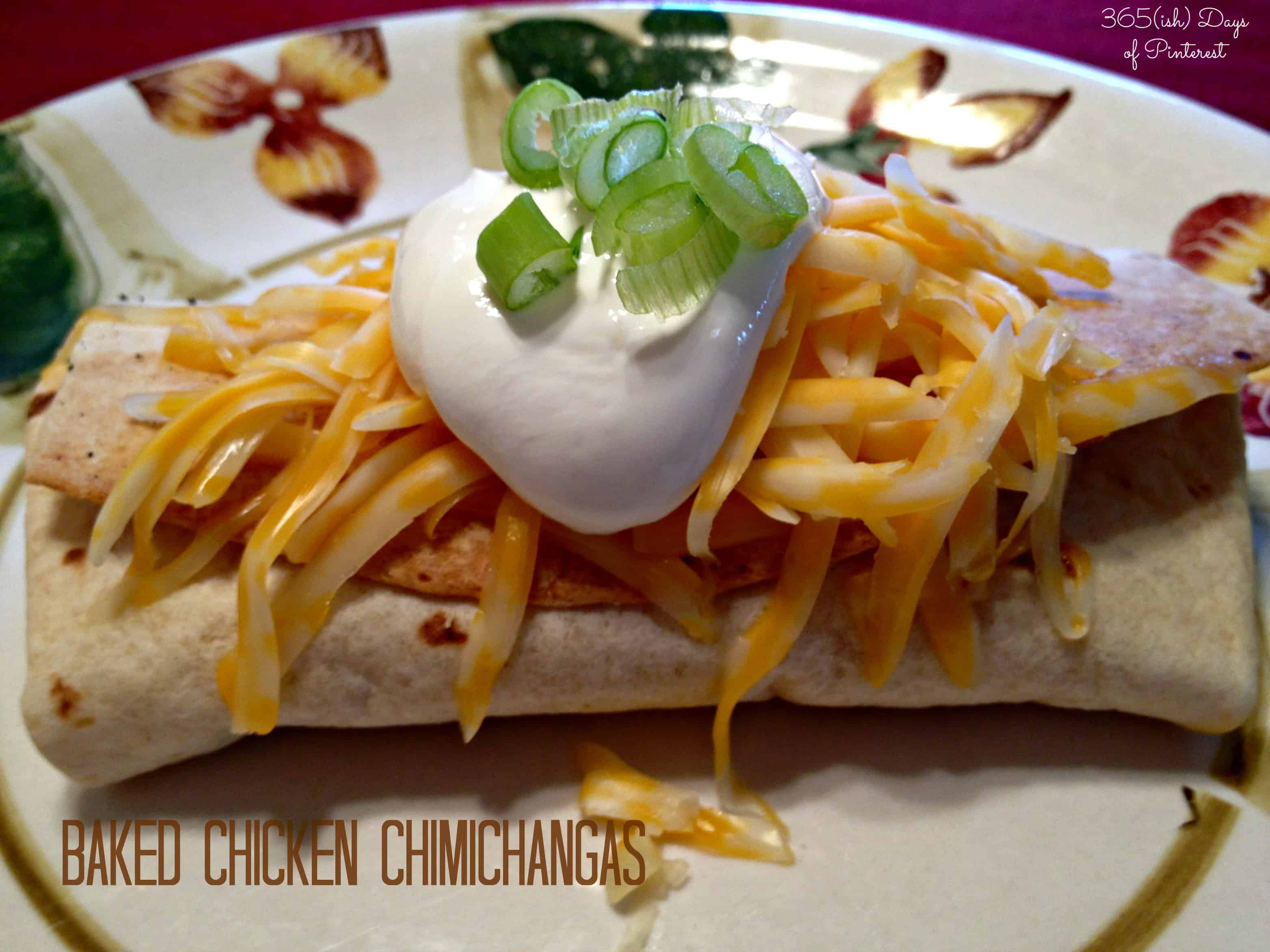 baked chicken chimichangas