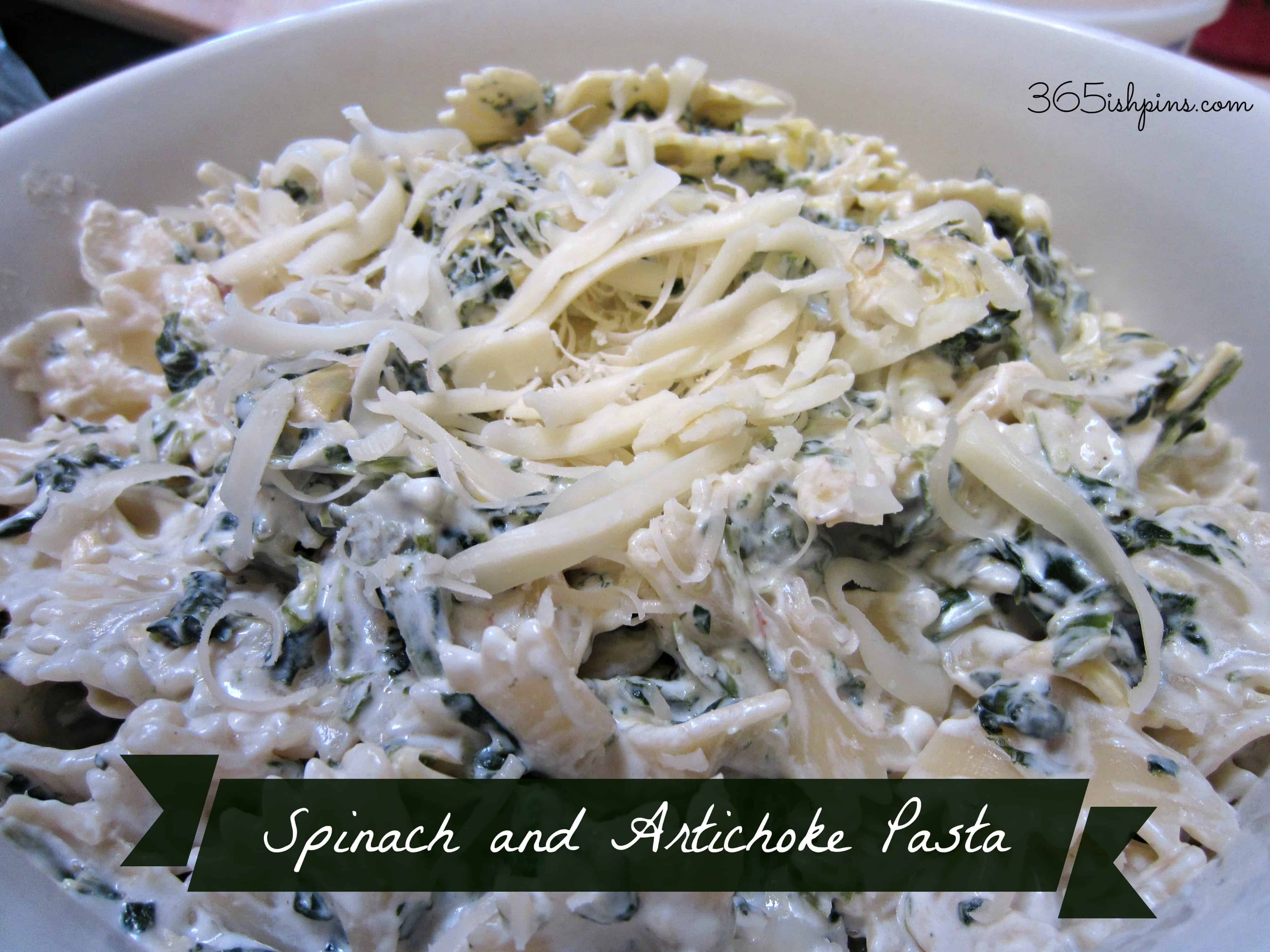 spinach and artichoke pasta
