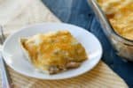 Creamy and delicious, these sour cream enchiladas are a family favorite. The flavors are mild and kid-friendly and they make great leftovers!