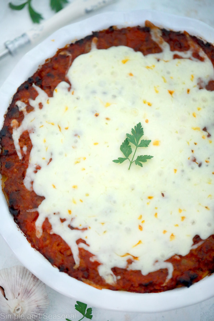 baked spaghetti pie