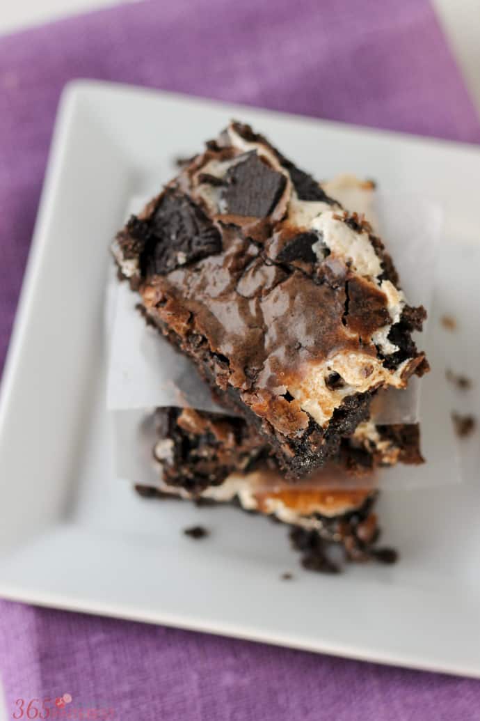 OREO marshmallow brownies-3