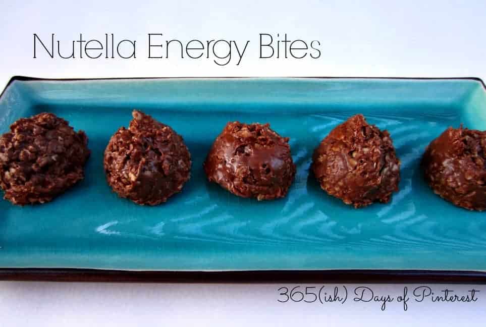 Nutella energy bites