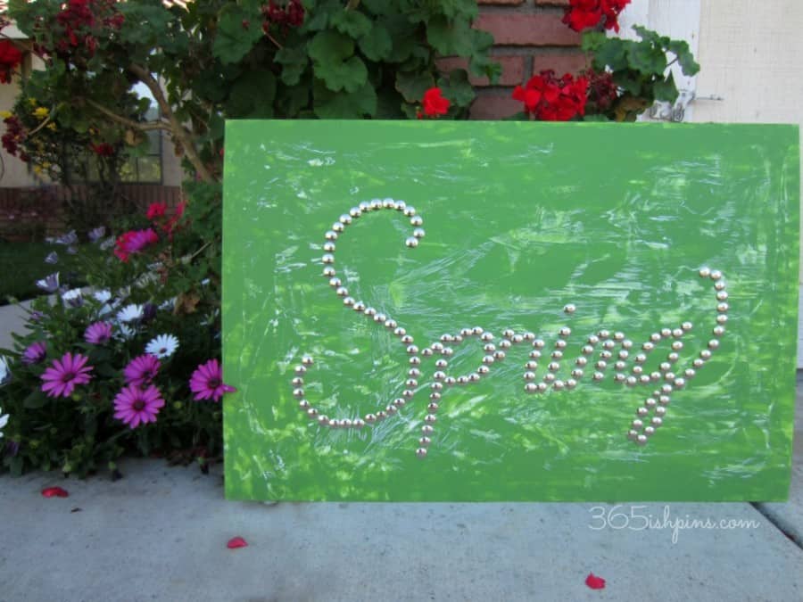 DIY Push Pin Art Vol. 2, Day 54 Simple and Seasonal