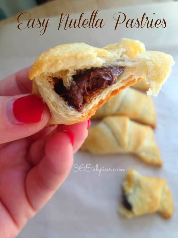 easy nutella pastries