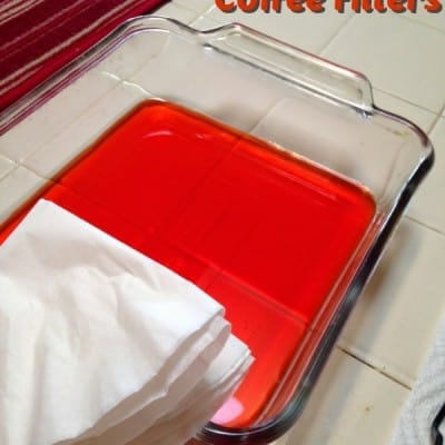 how to dye coffee filters