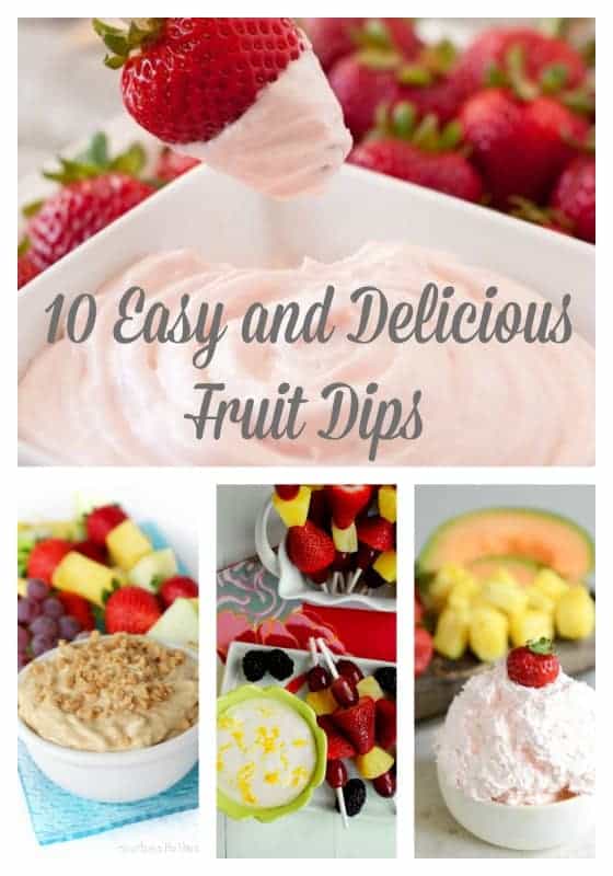 A creamy and delicious fruit dip is the perfect addition to any picnic! This collection of different fruit dips is sure to satisfy any sweet tooth. via @nmburk