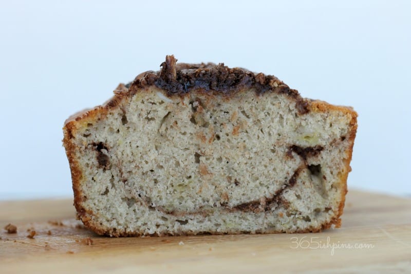 smiling banana bread