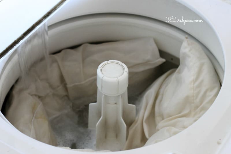 Washing down pillows in washing clearance machine