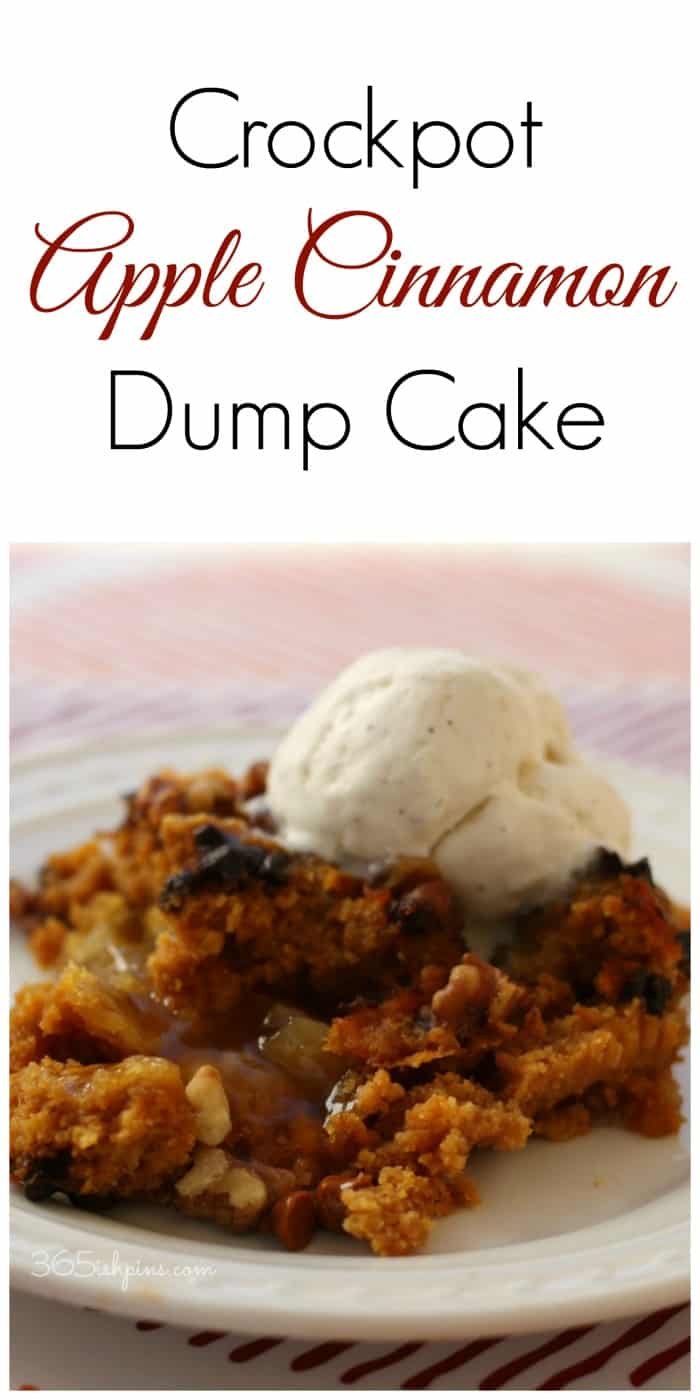 Crockpot Apple Cinnamon Dump Cake Simple and Seasonal