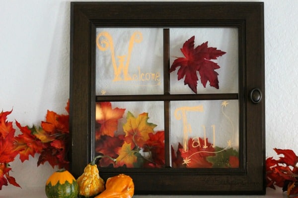 fall mantel decor