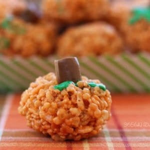 rice krispie pumpkin
