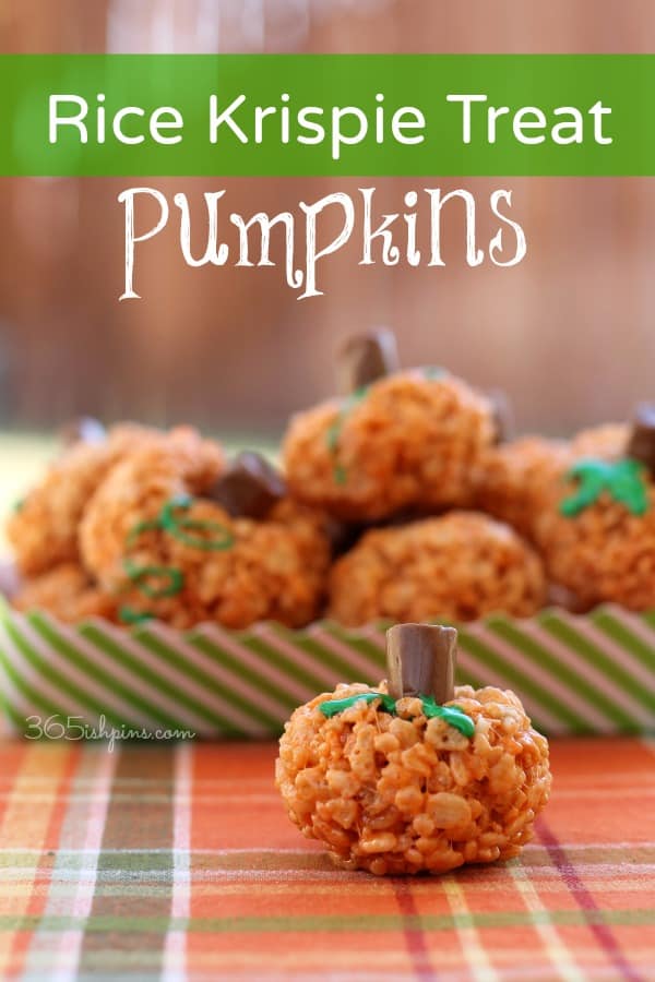 Rice Krispies Treat Pumpkins - Simple and Seasonal