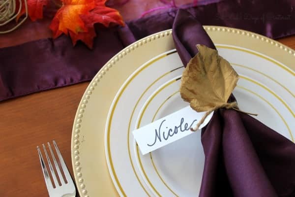 thanksgiving place setting