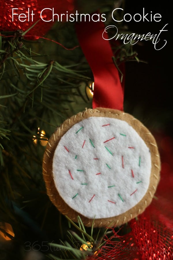 felt Christmas cookie