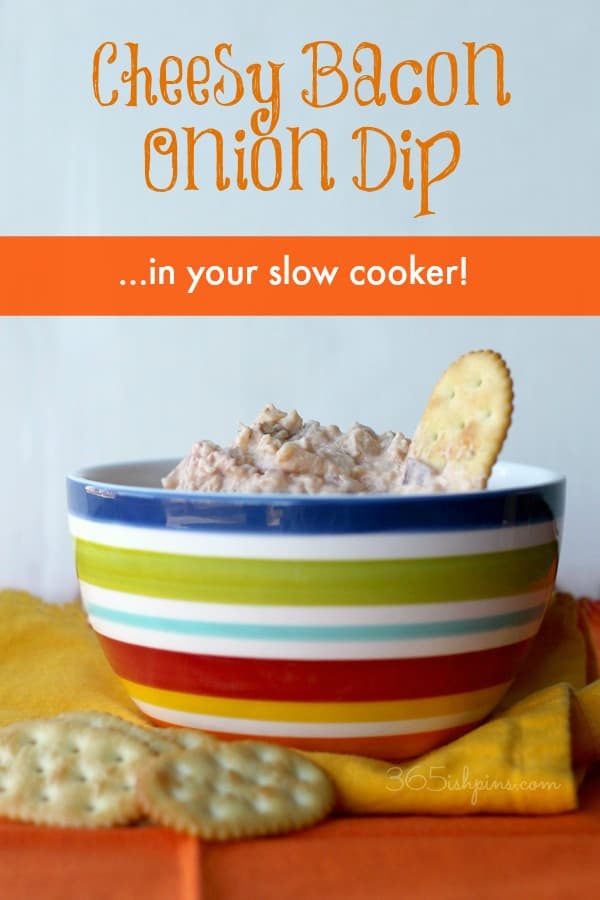 crockpot cheesy bacon onion dip