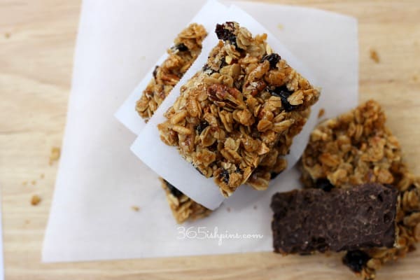 granola bars stack