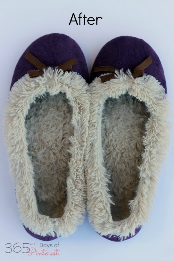 how to clean moccasins with fur inside