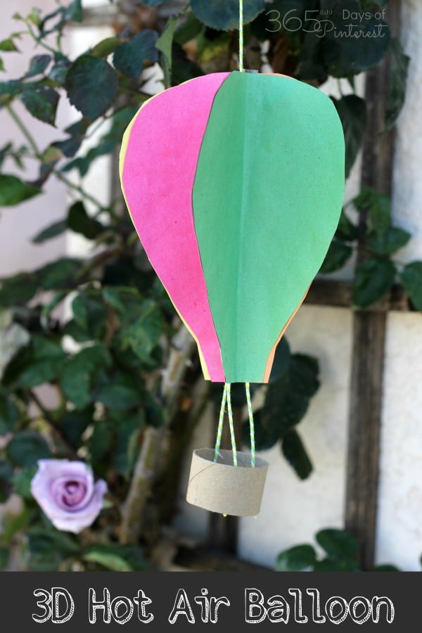 hot air balloon craft project