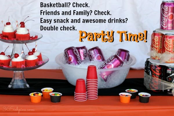 Host an easy basketball party with Cherry Coke Cupcakes and Coca-Cola NCAA® Final Four Pack available at Walmart.