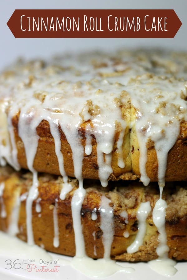 Start with canned cinnamon rolls and this layered crumb cake comes together in minutes. Tastes delicious with coffee for breakfast or as a sweet dessert!