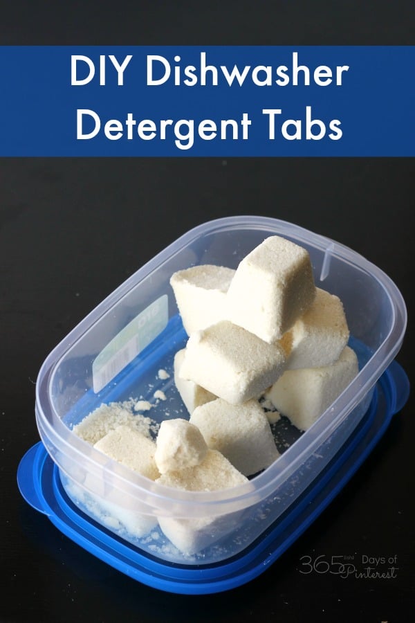 DIY dishwasher tablets