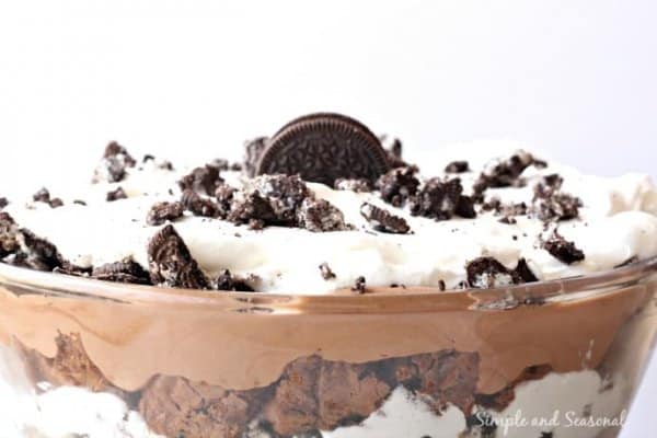 Oreo Brownie Trifle Easy Layered Dessert Simple And Seasonal