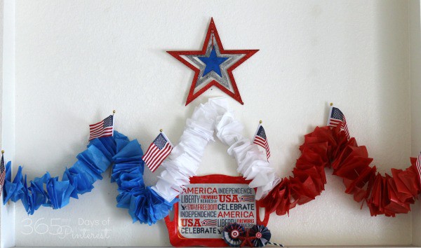 Easy Ruffled Tissue Paper Garland