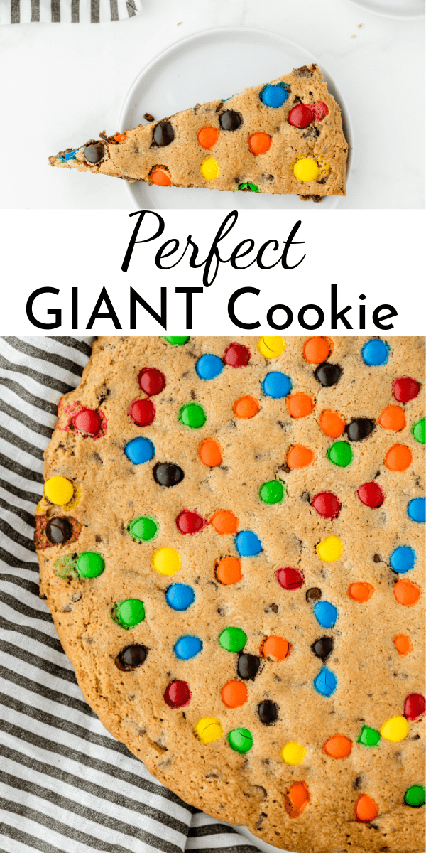 Grab an enormous glass of milk and enjoy a slice of this perfect giant cookie cake! Better yet, try it warm with a generous scoop of vanilla ice cream. via @nmburk