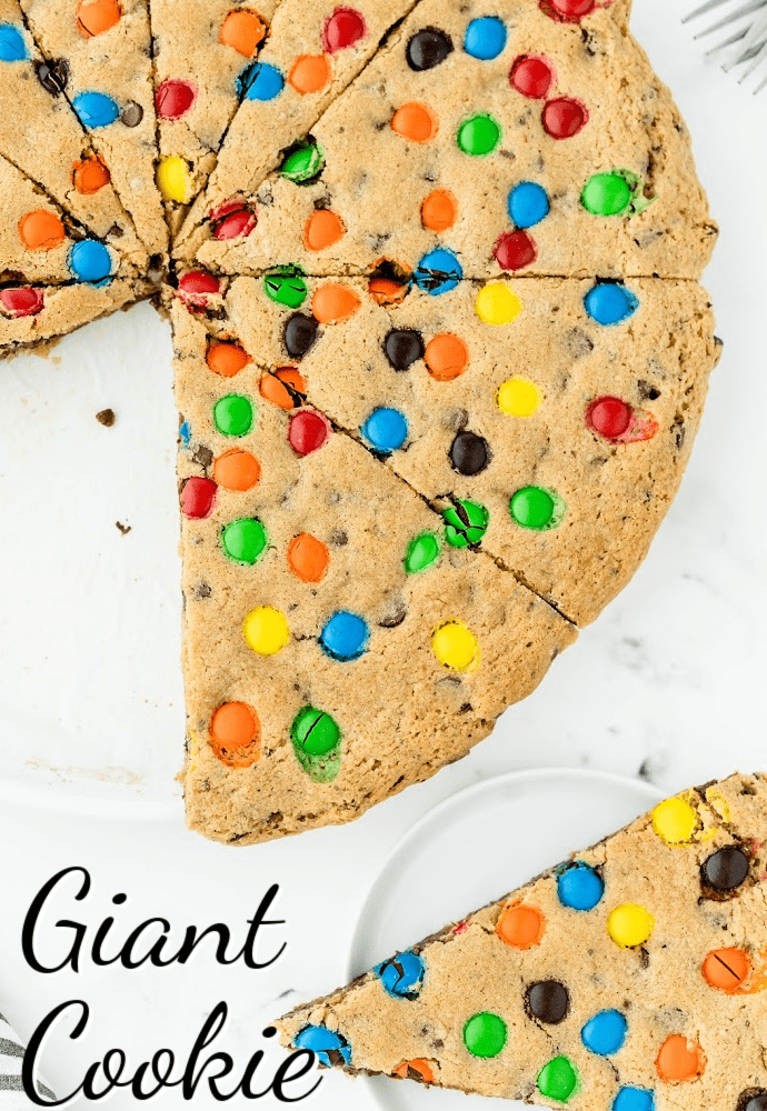 Giant Chocolate Chip Cookie Cake  Just a Taste