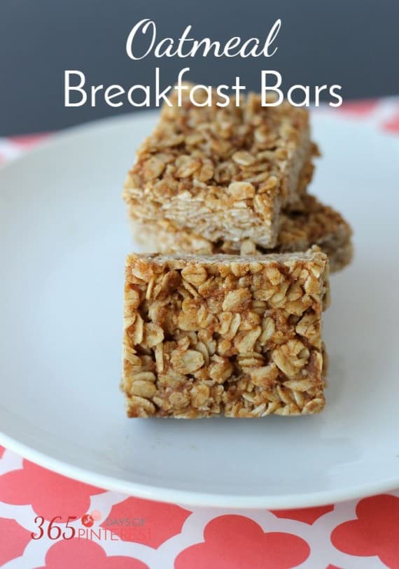 Chewy Oatmeal Breakfast Bars - Simple and Seasonal
