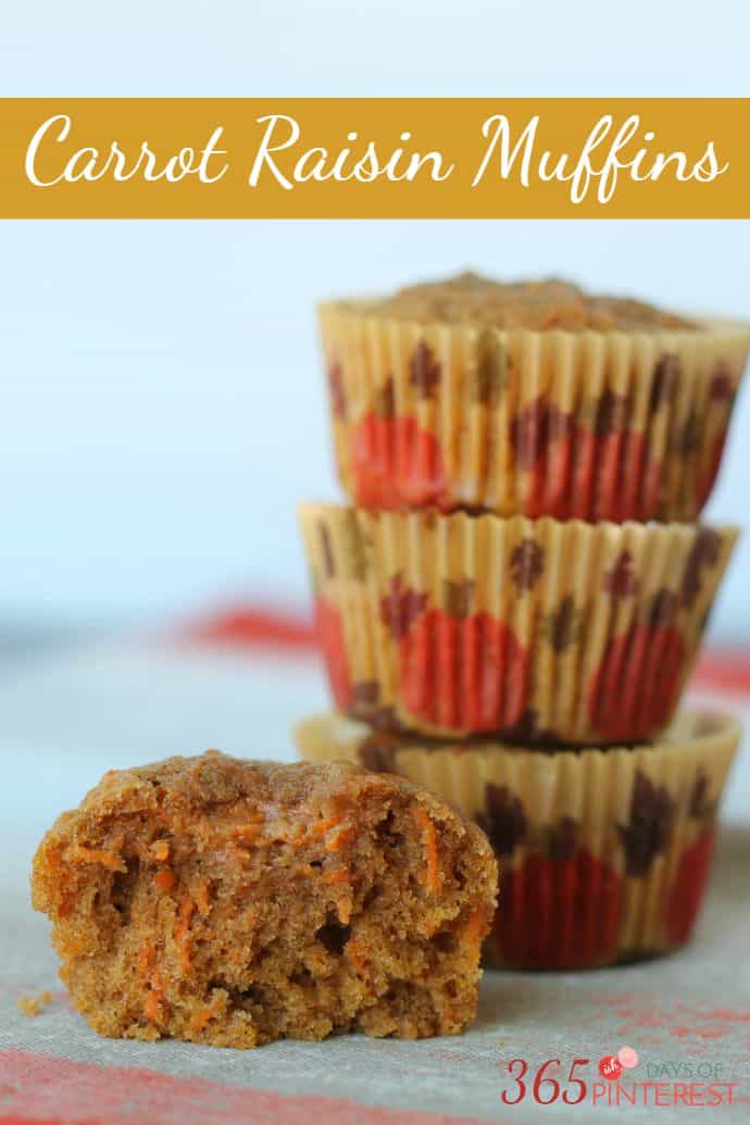 carrot raisin muffins