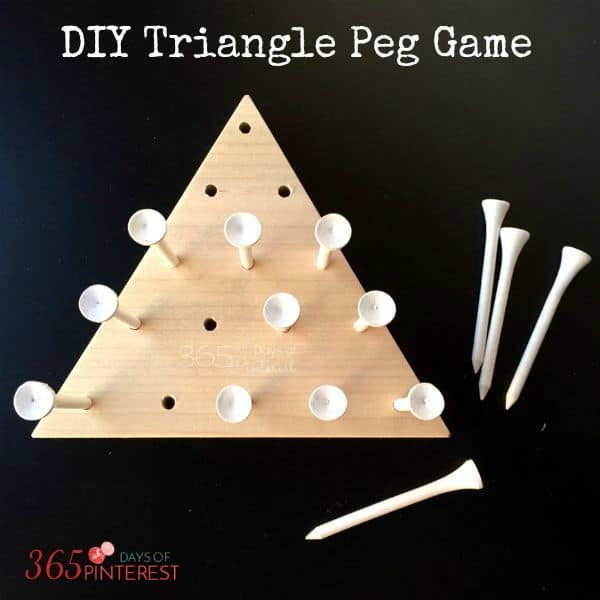 DIY Triangle Peg Board Game Simple and Seasonal