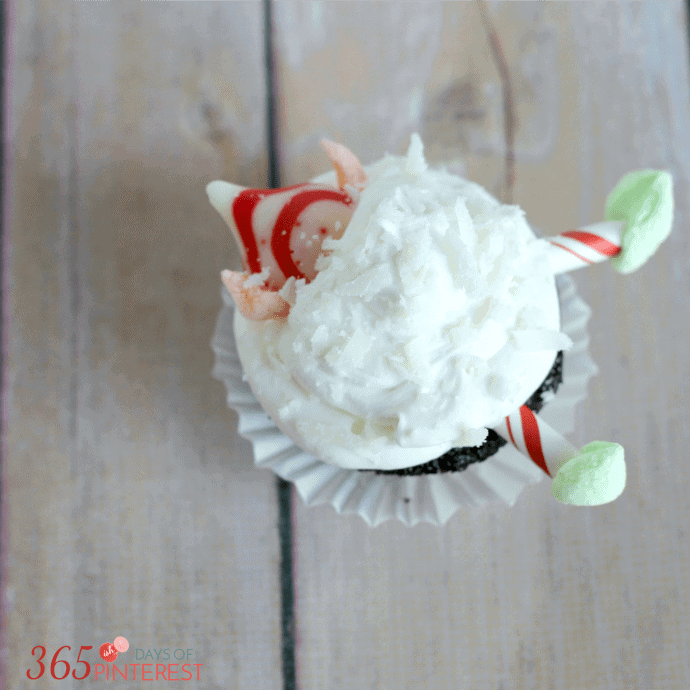 Easy Snowball Elf Cupcakes Simple and Seasonal