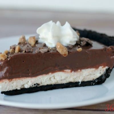 layers of chocolate cream pie