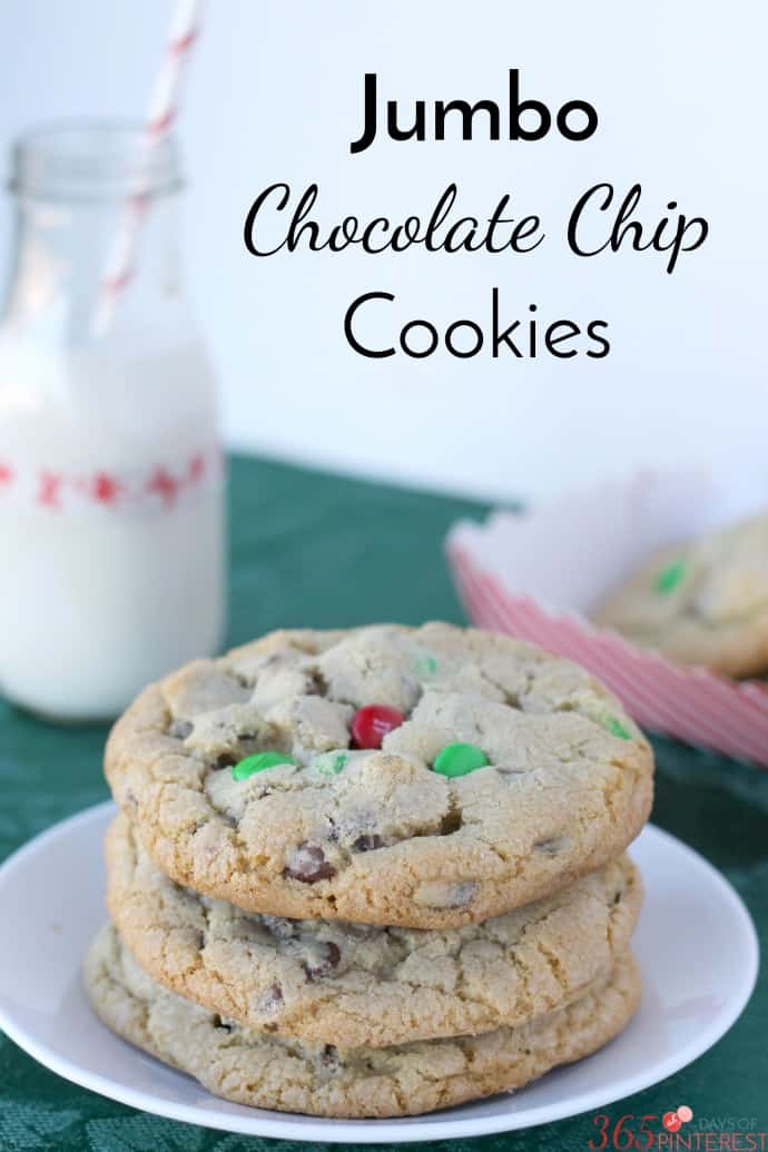 Chocolate Chunk Cookies {Jumbo Size}