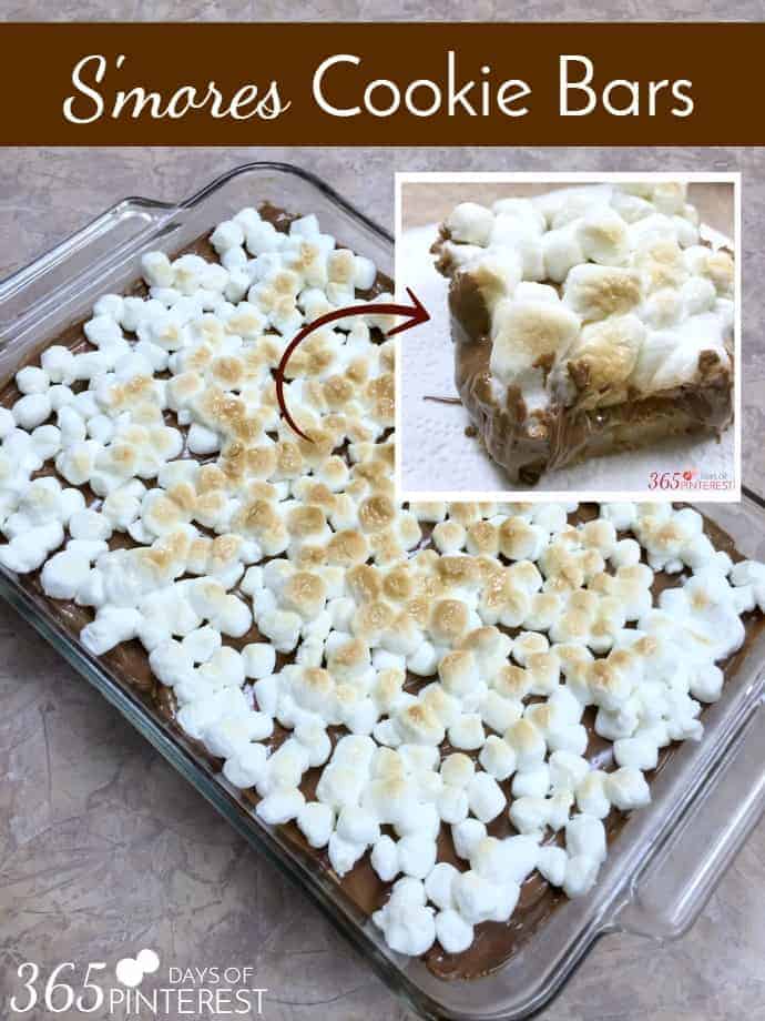 S'mores Cookie Bars dessert