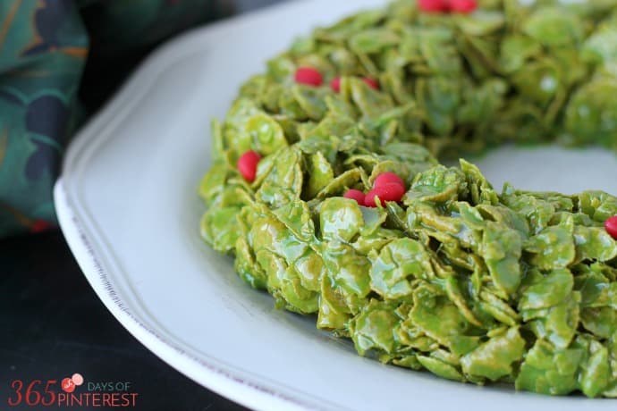 corn flake christmas wreath