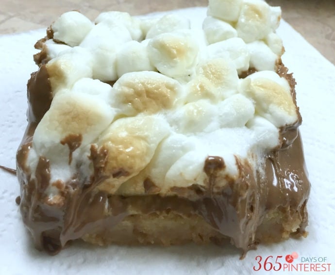 s'mores cookie bars